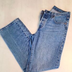 Levis 501 Original Fit Classic Blue Denim Jeans